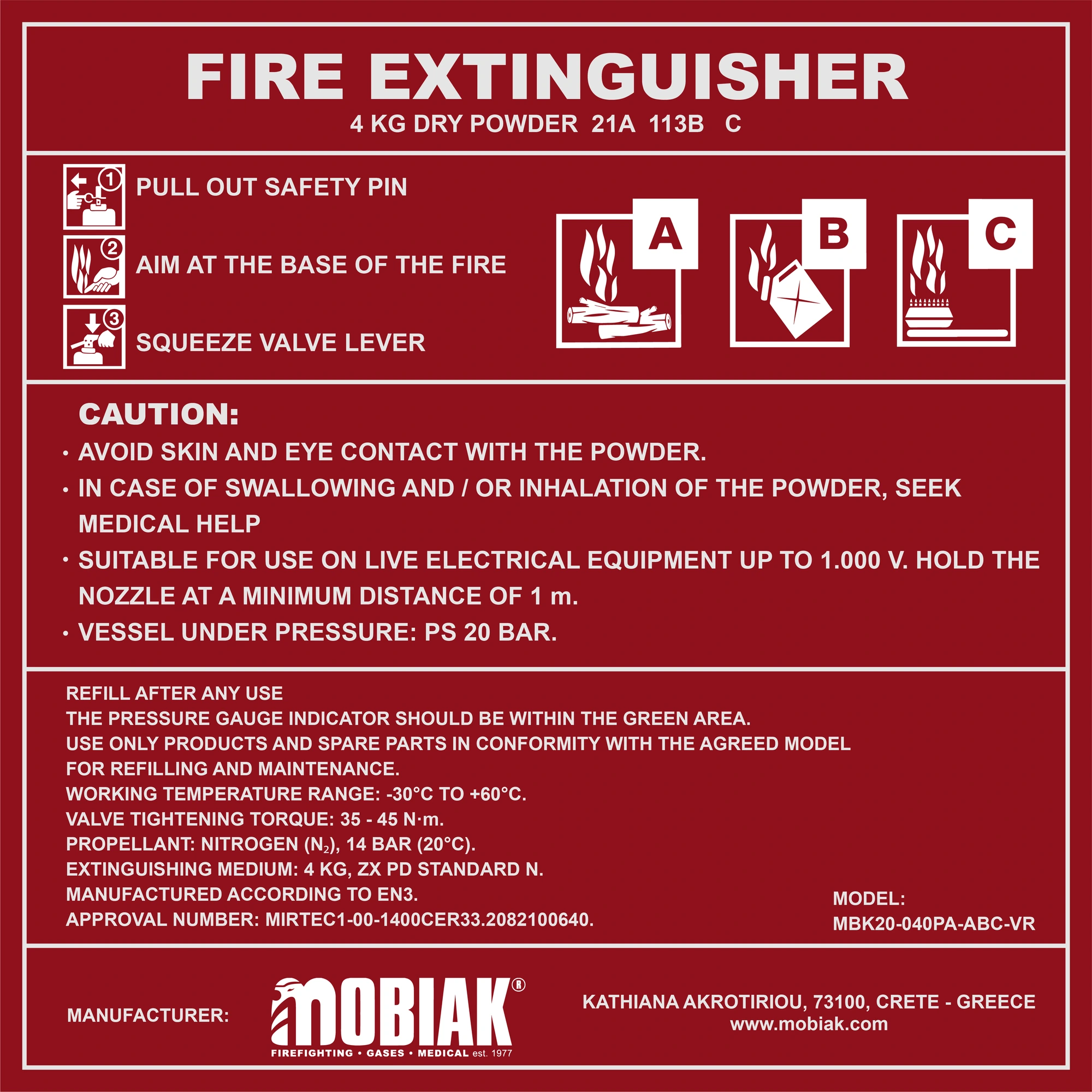 Mobiak 4 KG ABC Powder — view 3